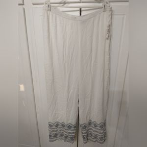 Wide leg plus size palazzo pants